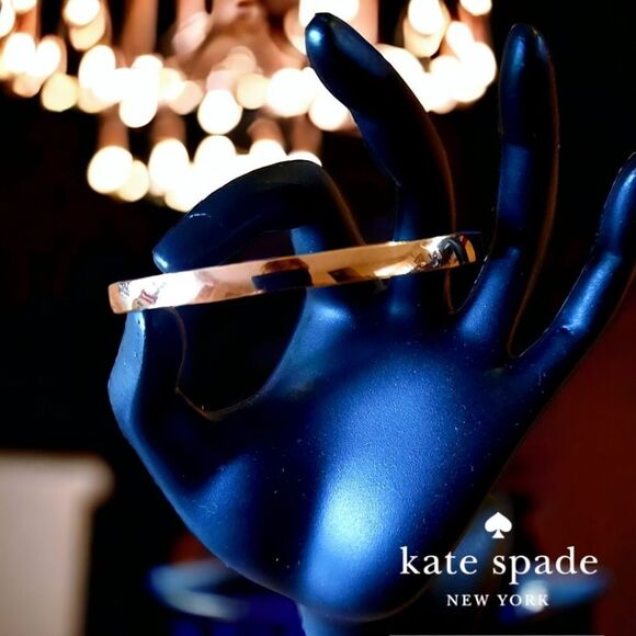 kate spade Jewelry - KATE SPADE " Stop and Smell the Roses" Rosegold Bangle